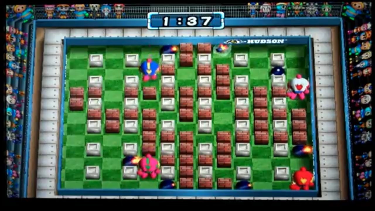 Bomberman Hardball PlayStation 2 Gameplay - Classic battle mode