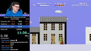 (1:01:33) Zelda 2 - Any% No Major Glitches speedrun