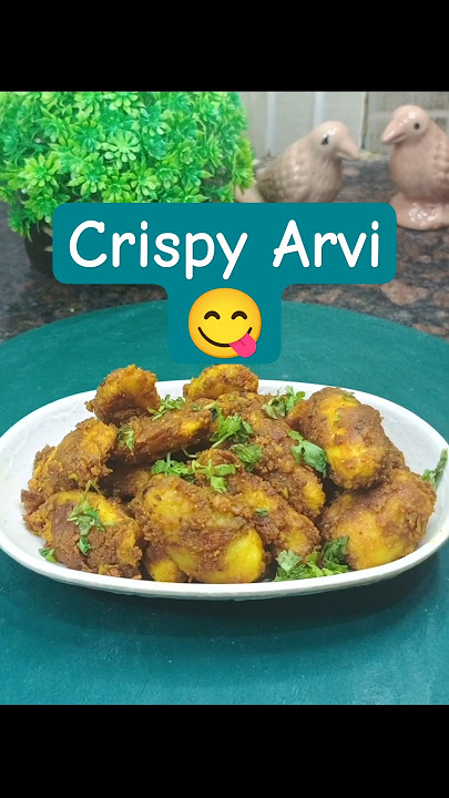 Crispy Arvi Ki Sabji Recipe | Perfect Tawa Style Arbi for Roti or Rice | Desi Crunch! 🥔🔥