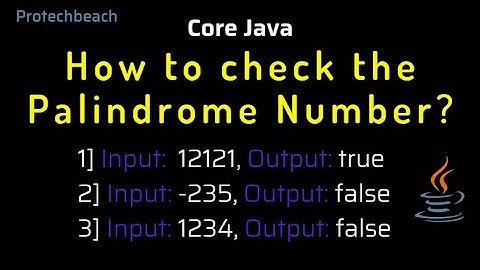 How to check the Palindrome Number in java?