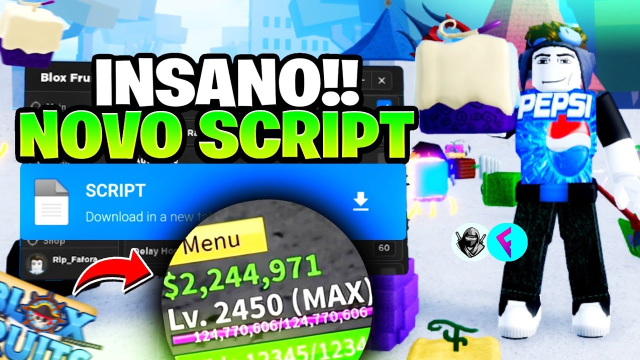 CORRE!! 🤯 EXECUTOR FLUXUS ATUALIZADO SEM KEY e MELHOR SCRIPT BLOX FRUITS  🍎 PARA CELULAR UPDATE 20!! 