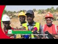 VISITE DU CHANTIER DE L'AUTOROUTE OUAGA-BOBO 232 Km déblayés sur 332, soit 70%