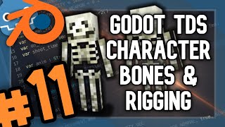 GODOT 3D Top Down Shooter #11 - Blender Bones & Rigging