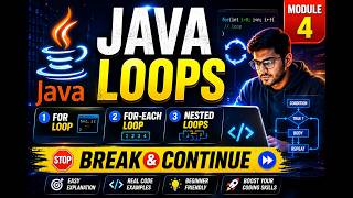 Java Loops Tutorial for Beginners | for, Enhanced for, Nested Loops, break & continue