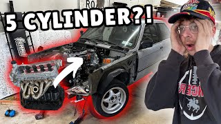 500HP 5 Cylinder Swapped BMW E30 Makes MAJOR Progress!