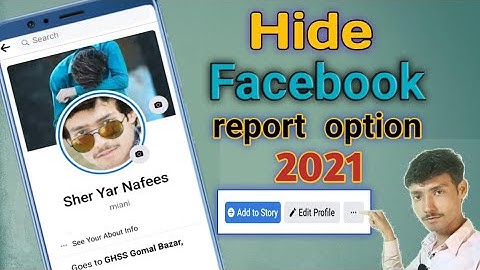 How To Hide Report Option On Facebook 2021| No Report Option | FB Report Option Kaise Hide Karen2021