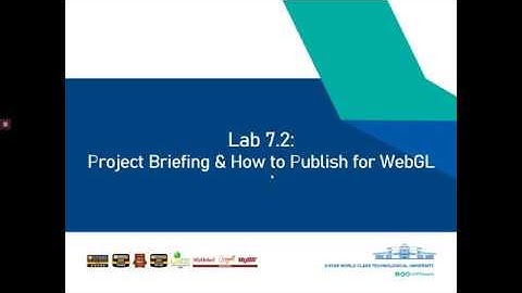 7_2 Project Briefing & Publish in WebGL