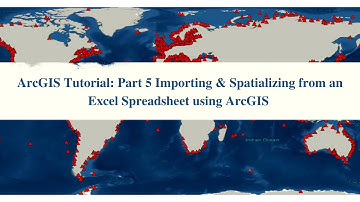 ArcGIS Tutorial: Part 5 Importing & Spatializing from an Excel Spreadsheet using GIS