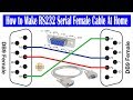 How to Make RS232 Serial Female Cable For Satellite Receiver at Home Video Tutorial in Urdu/Hindi