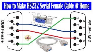 How to Make RS232 Serial Female Cable For Satellite Receiver at Home Video Tutorial in Urdu/Hindi