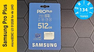 Samsung microSDXC 512GB Pro Plus на сколько хороша производительность?