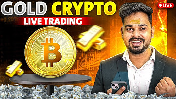 Crypto live trading, live Market Analysis for Gold and Crypto | Hindi