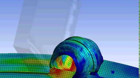 Ansys Workbench explicit dynamics cutting of convex AlSi 1045 workpiece example 21
