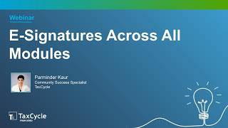 E-Signatures Across All Modules (Webinar)