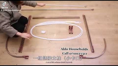 Fixing Two (2) Stand with rail mosquito net.  Call 0710 121311.  Subscribe for more videos.