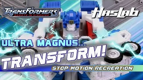 ⚡ Ultra Magnus... TRANSFORM! ⚡ HasLab RID 2001 Stop Motion Stock Footage Recreation
