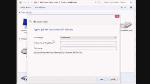 Setup Network Printer on Windows 8