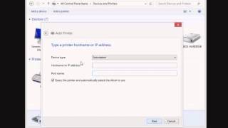 Setup Network Printer on Windows 8