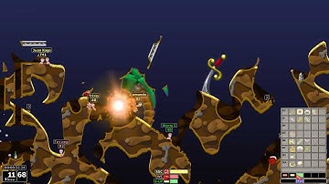 Project X mod Worms Armageddon - Highlander online match