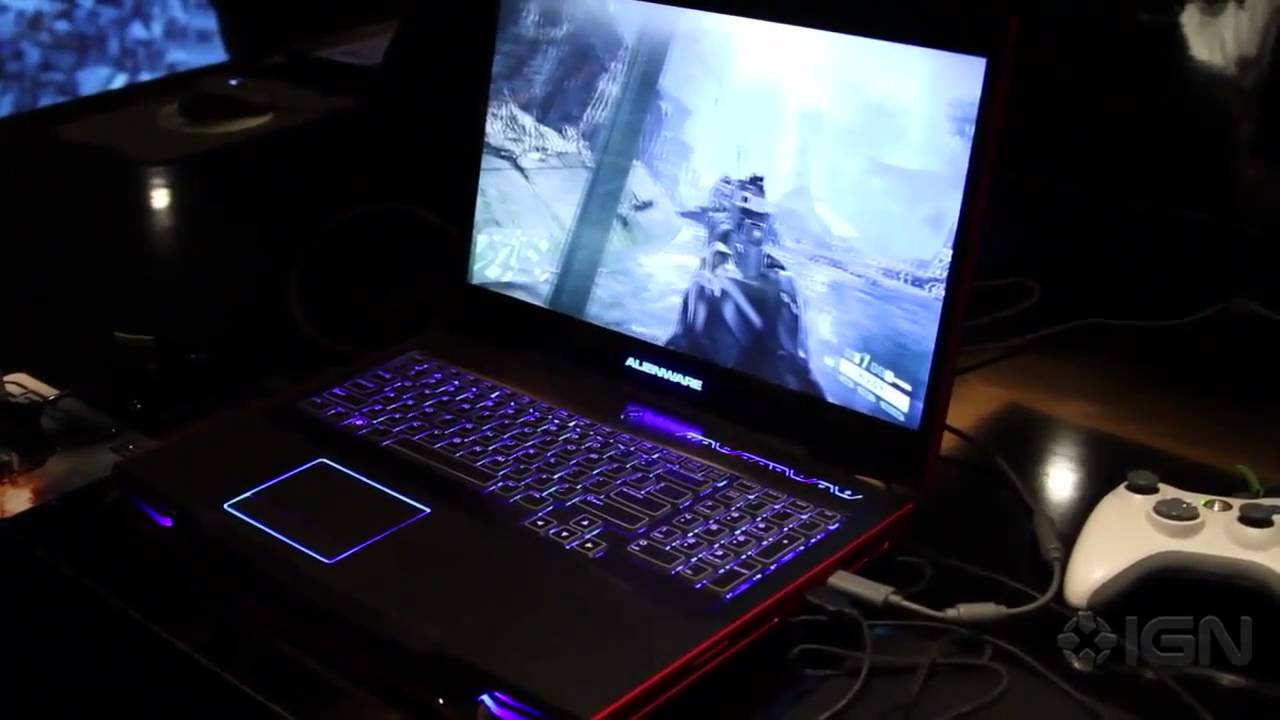 CES 2011 (Top 25) Alienware 3D Enabled M17x Laptop - YouTube