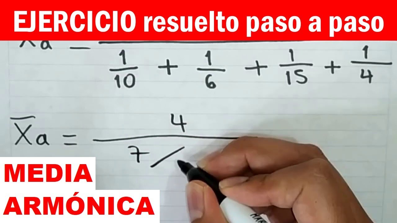C mo Sacar La MEDIA ARM NICA En Estad stica EJERCICIO RESUELTO 