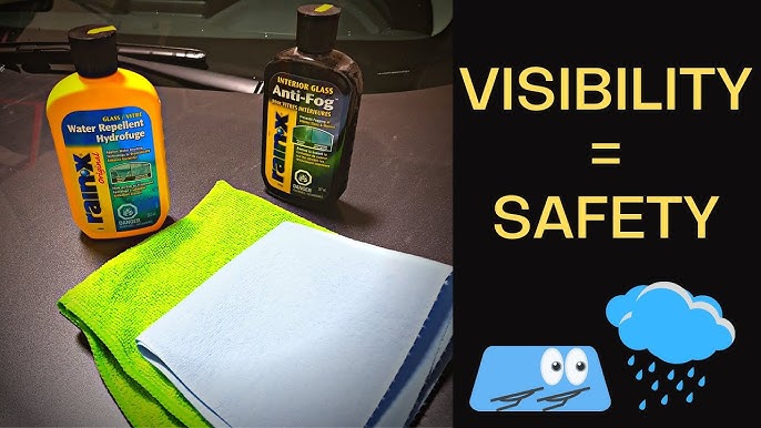 Rain-X application and long term test of car glass water repellent