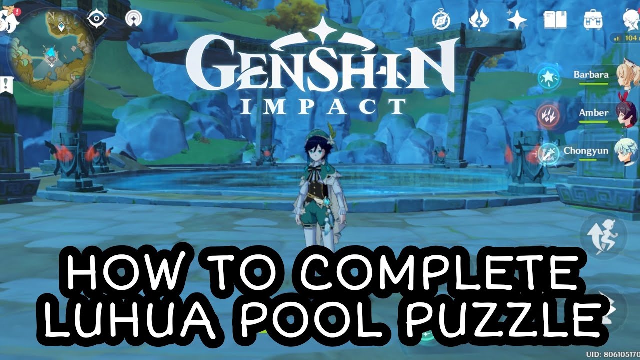 LUHUA POOL PUZZLE GUIDE Genshin Impact ( English Subtitle ) YouTube