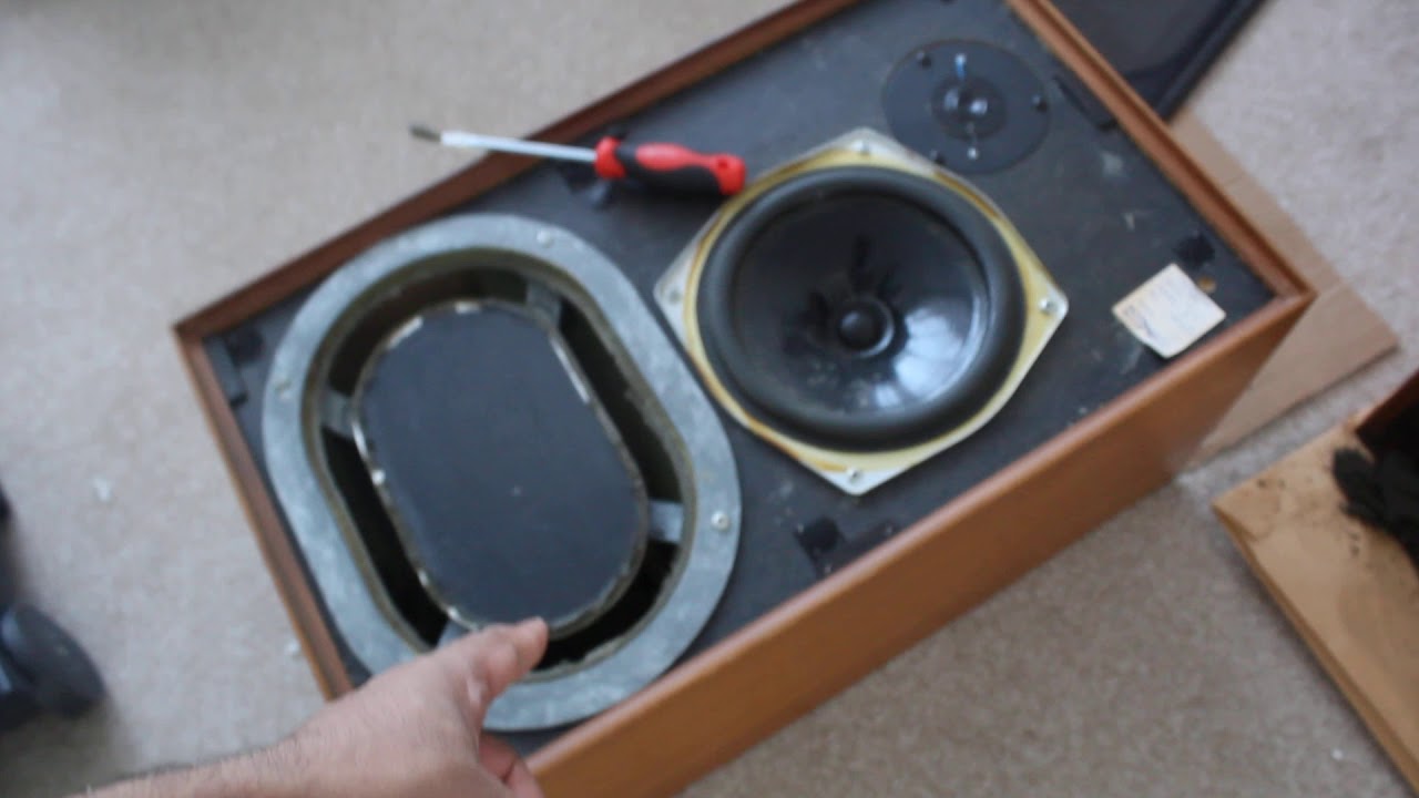 KEF Cadenza Speakers Repair Part 1 - YouTube