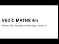Vedic Maths 4/n