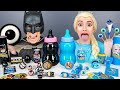 Blue Food vs Black Food Challenge 블루 블랙 푸드 챌린지 Frozen Elsa vs Batman Mukbang by HUBALAND