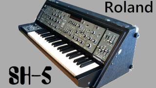 Roland Sh-5 Analog Synth 1976 Demo