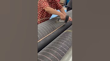 Turf Edge Secured & Ready to Roll 🚛 | Grass Factory Process #artificialgrass #factory #packaging