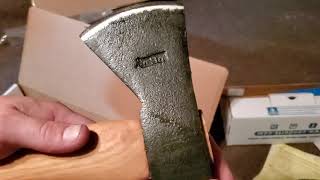 Unboxing review Condor Bushlore and Marbles camp axe