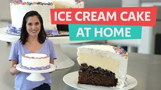 How to Make and Decorate an Ice Cream Cake at Home | Oreo Cookie Flavor | You Can Cook That