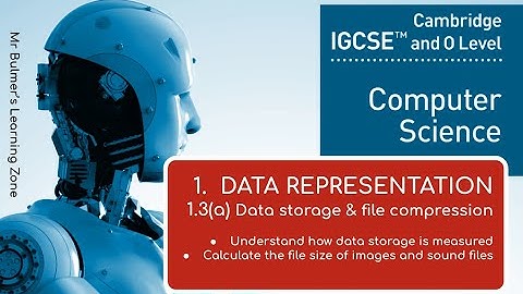 IGCSE Computer Science 2023-25 - (1) Data Representation - 1.3(a) data storage and compression