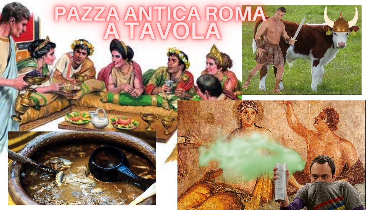 Le ABITUDINI romane a TAVOLA - PAZZA ANTICA ROMA