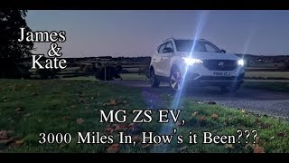 MG ZS EV, 3000 mile review.