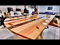 Flat Smooth & Shiny Like Glass/Epoxy Dining Table Full Build