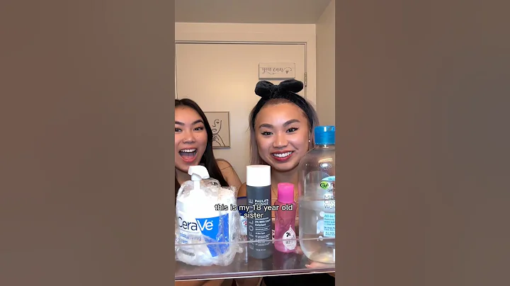 my 18 y/o sister PICKY skincare routine 🫣😯 (sensitive, dry, & eczema prone)