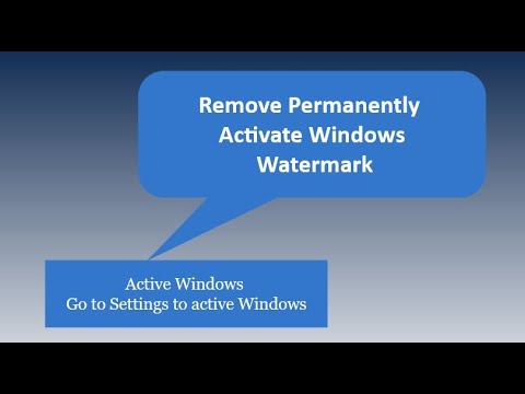Permanently Remove: Activate Windows Go To Settings To Activate Windows ...