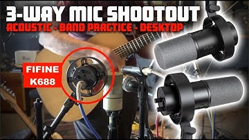 My 3 Part Comparison Video for the fifine Aplitank K688 podcasting /gaming microphone