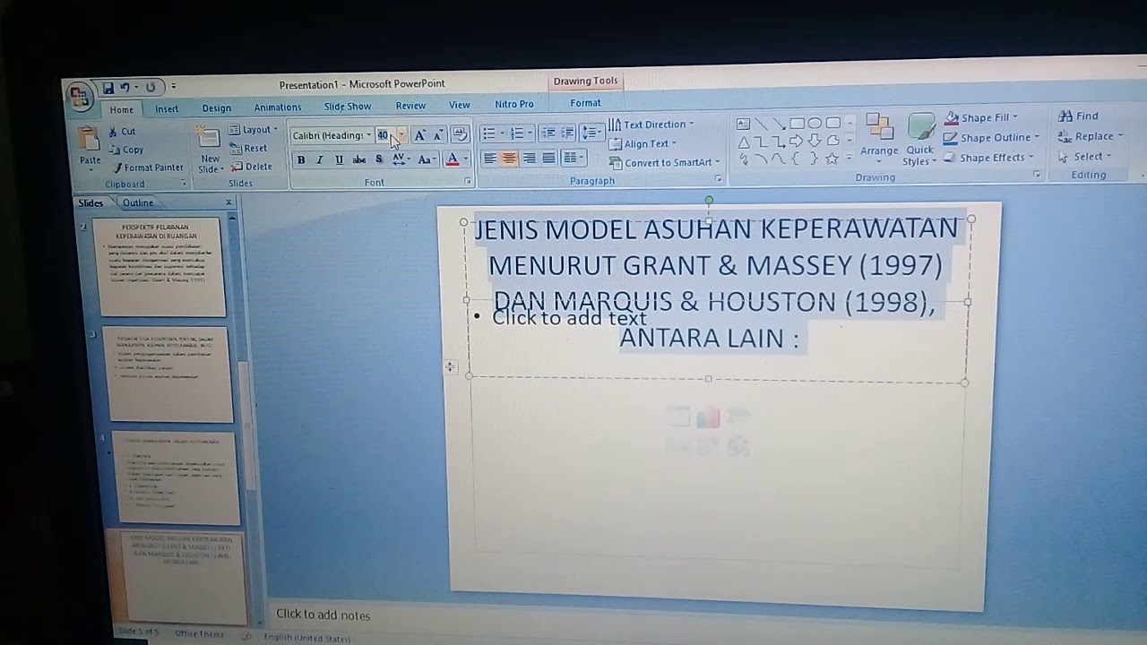 tutorial membuat PPT sederhana 