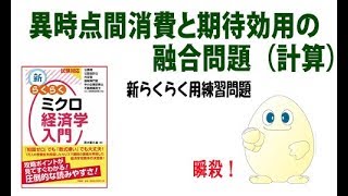 ミクロ経済学 「攻略」　ちょっと53回目　  異時点間消費と期待効用の融合問題