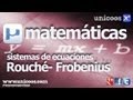 Discutir un sistema - Rouché-Frobenius 02 BACHILLERATO