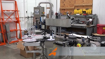 Panel Wrap Series Labeler | Spice Containers