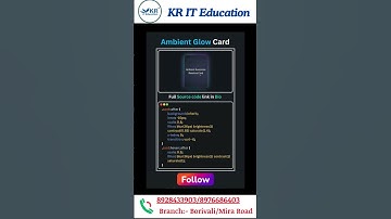 Ambient Glow Card: Create a Serene Atmosphere with This ✨ Magical ✨ Light #shorts #programming