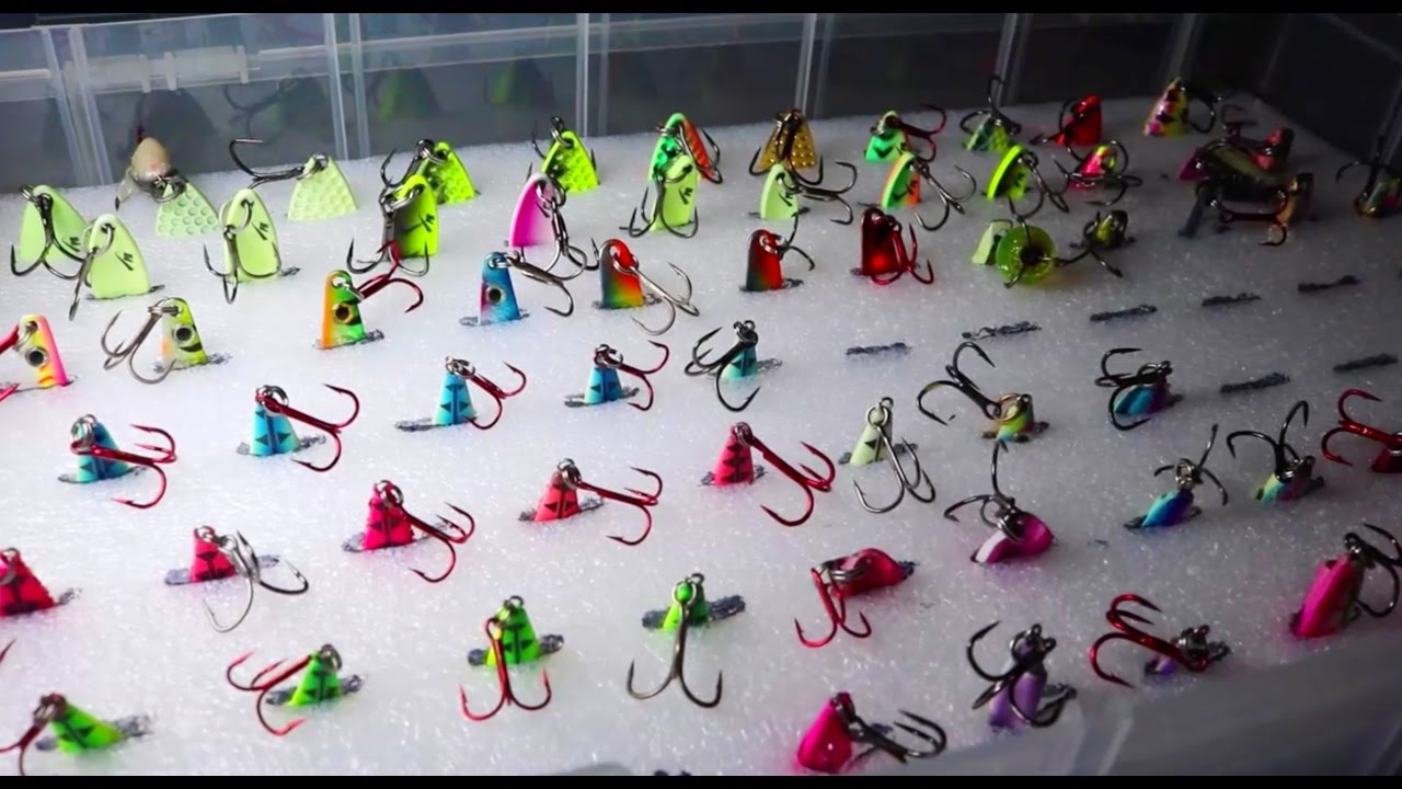 How-to organize your ice-fishing spoons 