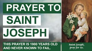 Saint Joseph never known to fail- Say this prayer for your intentions