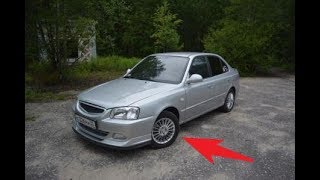 Hyundai Accent 2. Замена передних стоек амортизатора