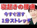 朝、寝起きの腰痛が消える1分ストレッチ